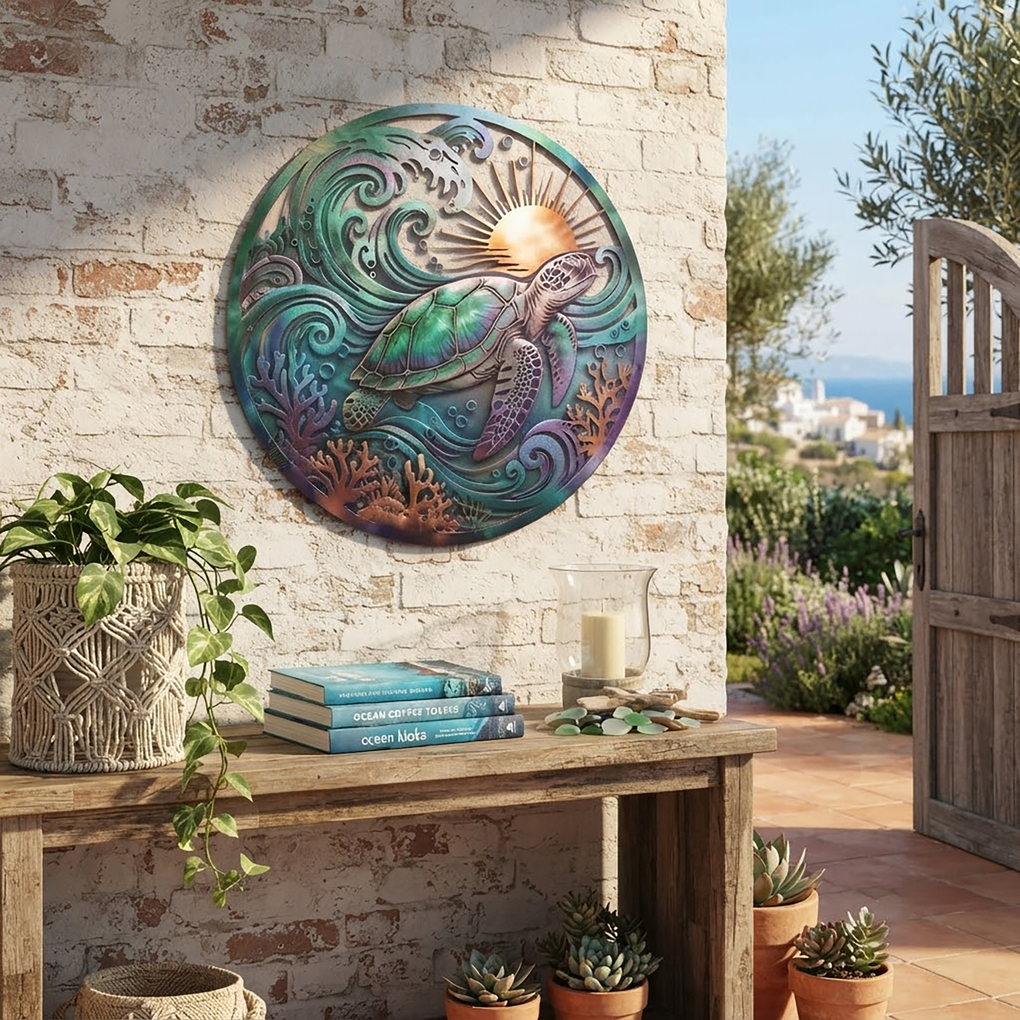 Sea Turtle Metal Wall Art