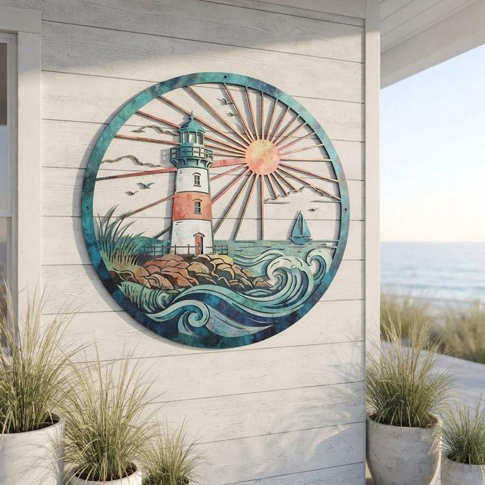 Lighthouse Metal Wall Art