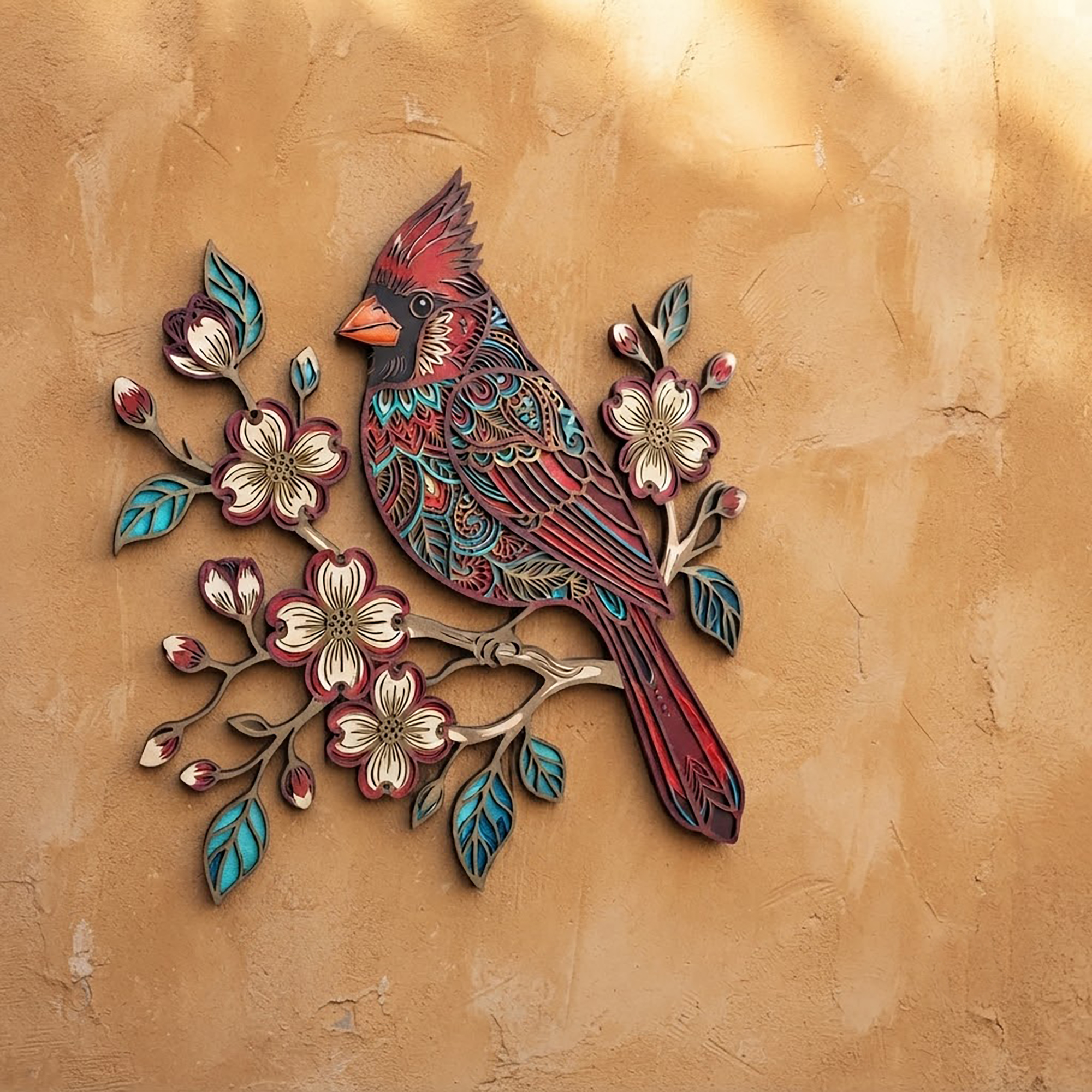 Cardinal Metal Wall Art - product view 3
