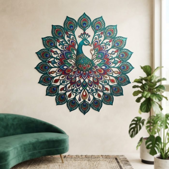 Peacock Metal Wall Art