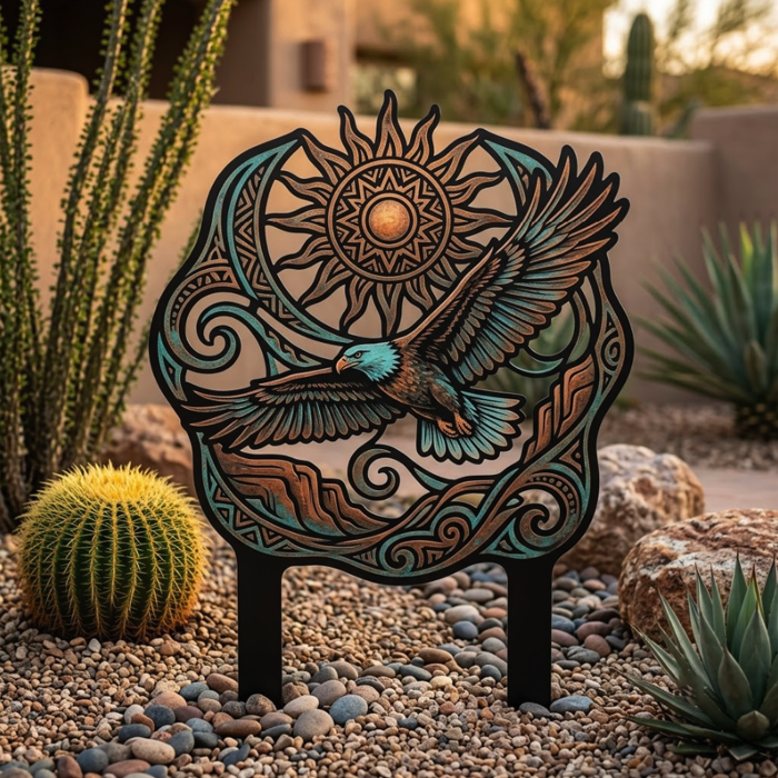 Southwestern Eagle Garden Stake