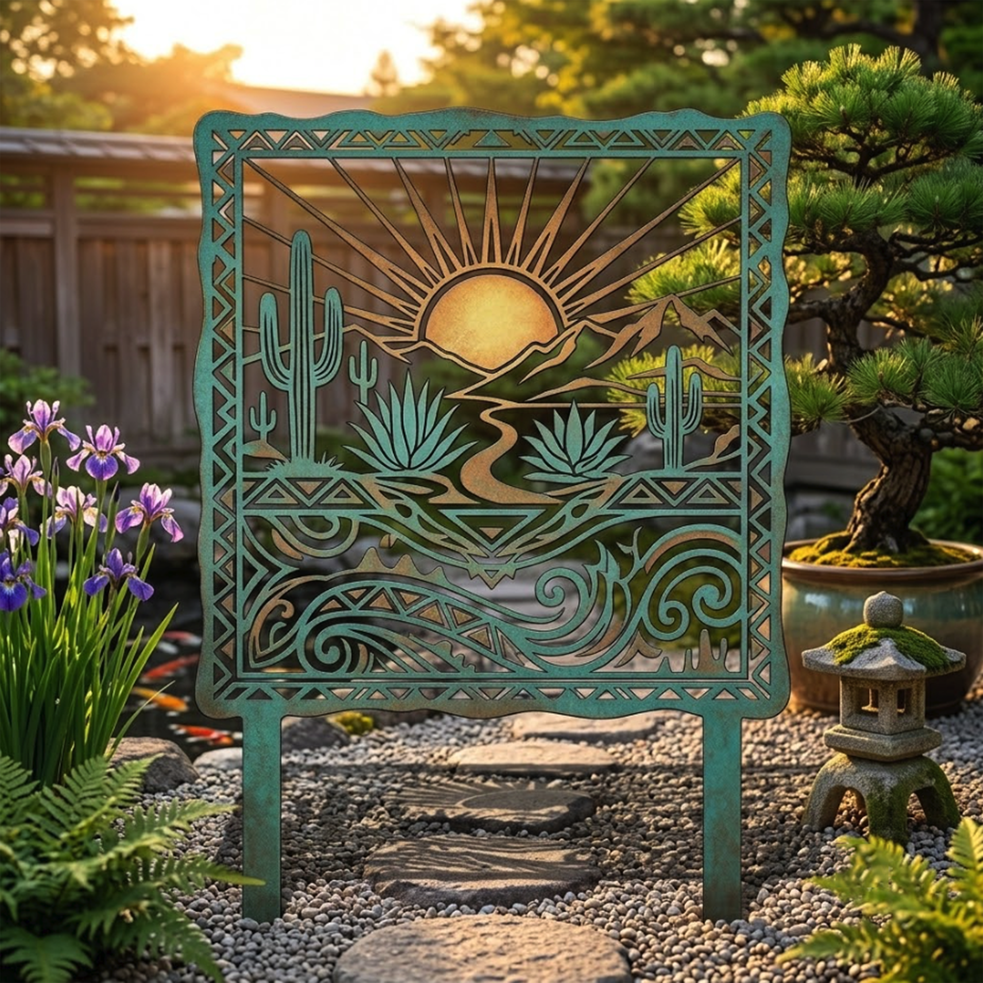 Southwestern Desert Garden Stake - product view 2