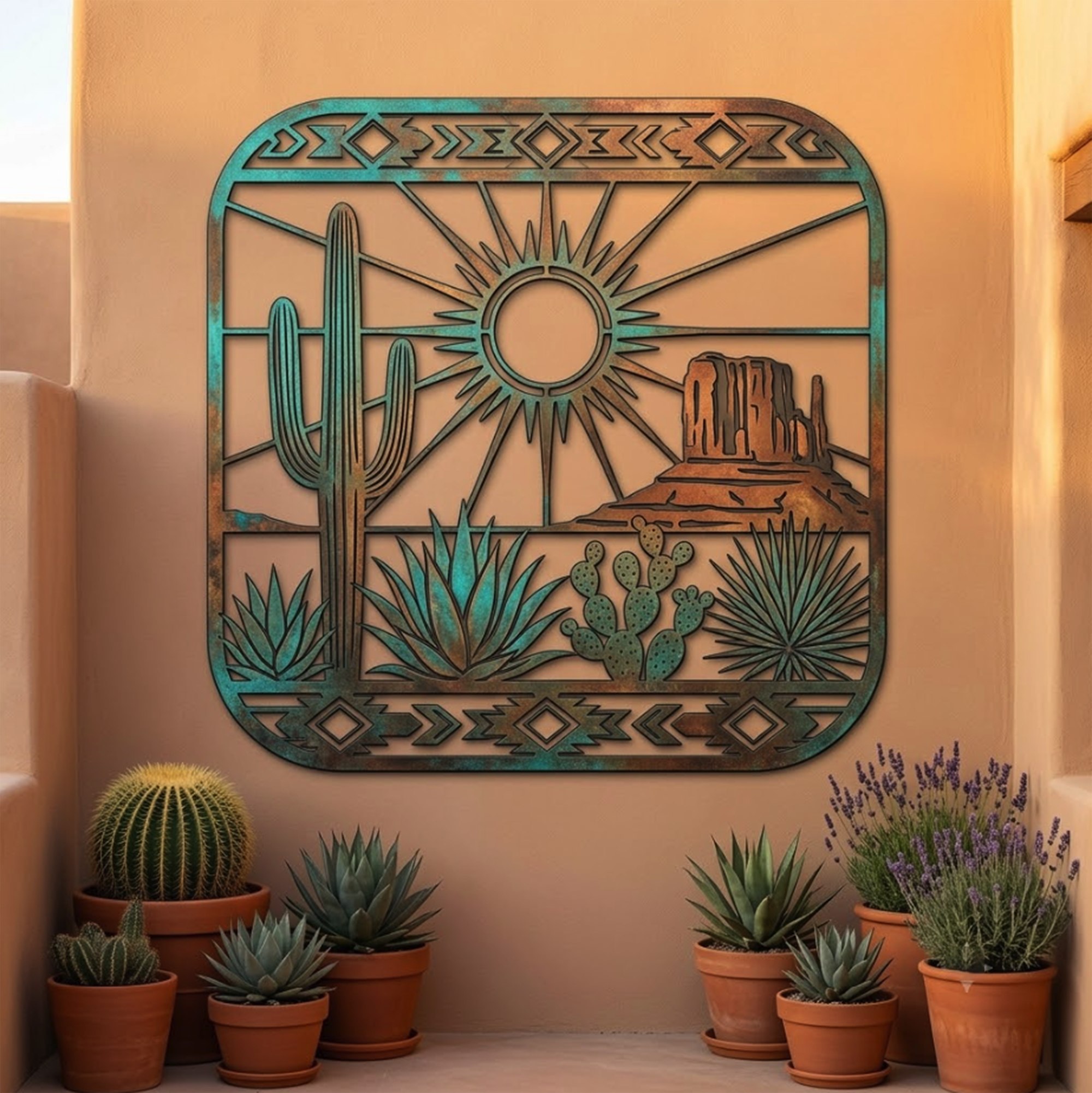 Southwestern Desert Metal Wall Art