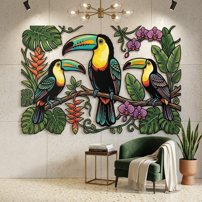 Toucan Metal Wall Art