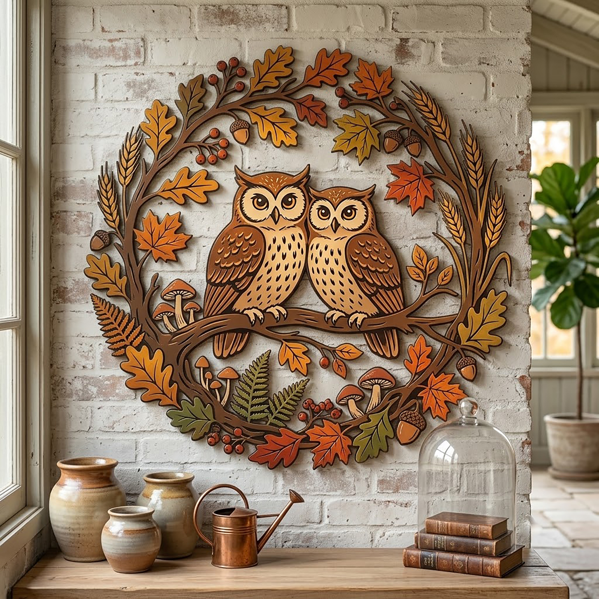 Owl Metal Wall Art