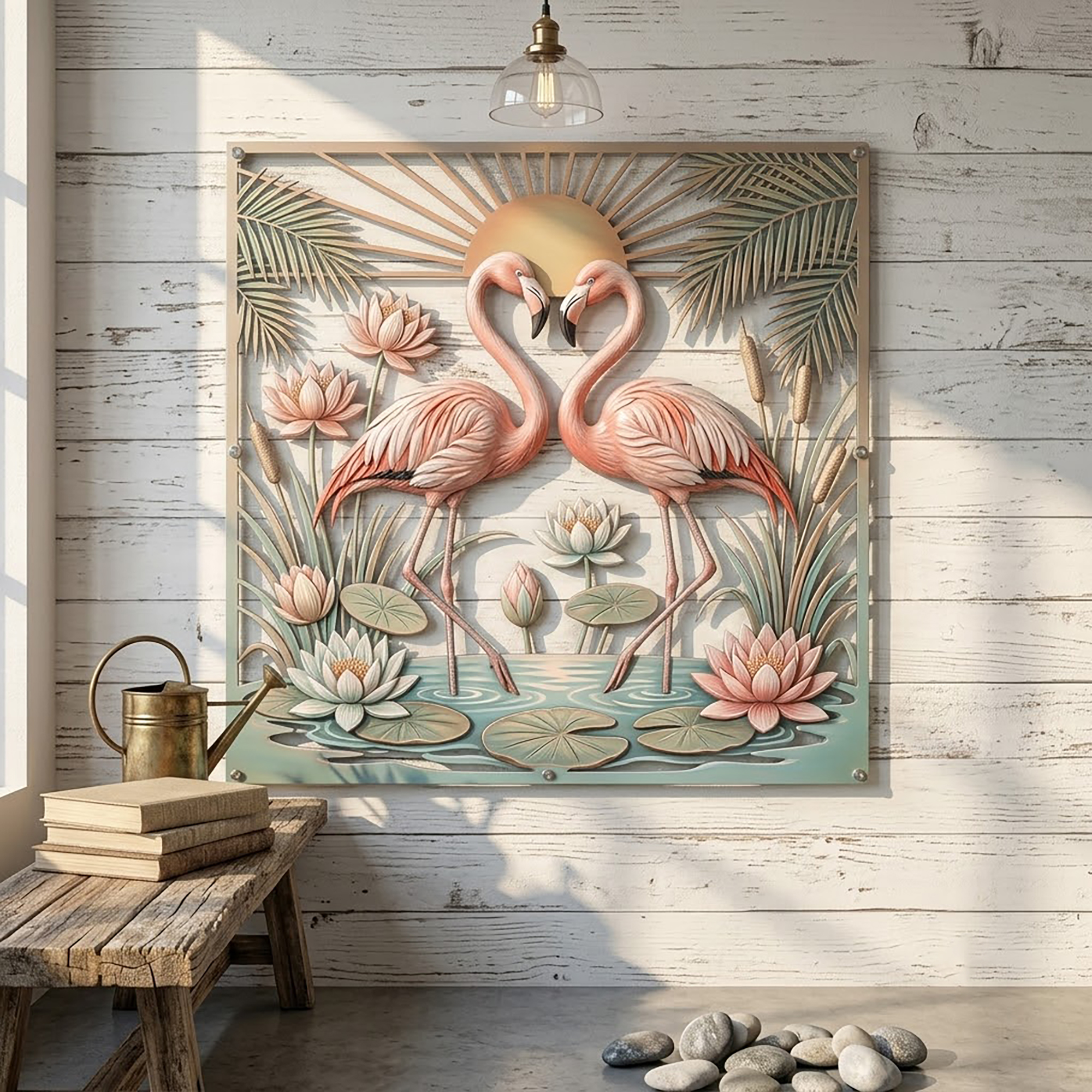Flamingo Metal Wall Art - product view 3