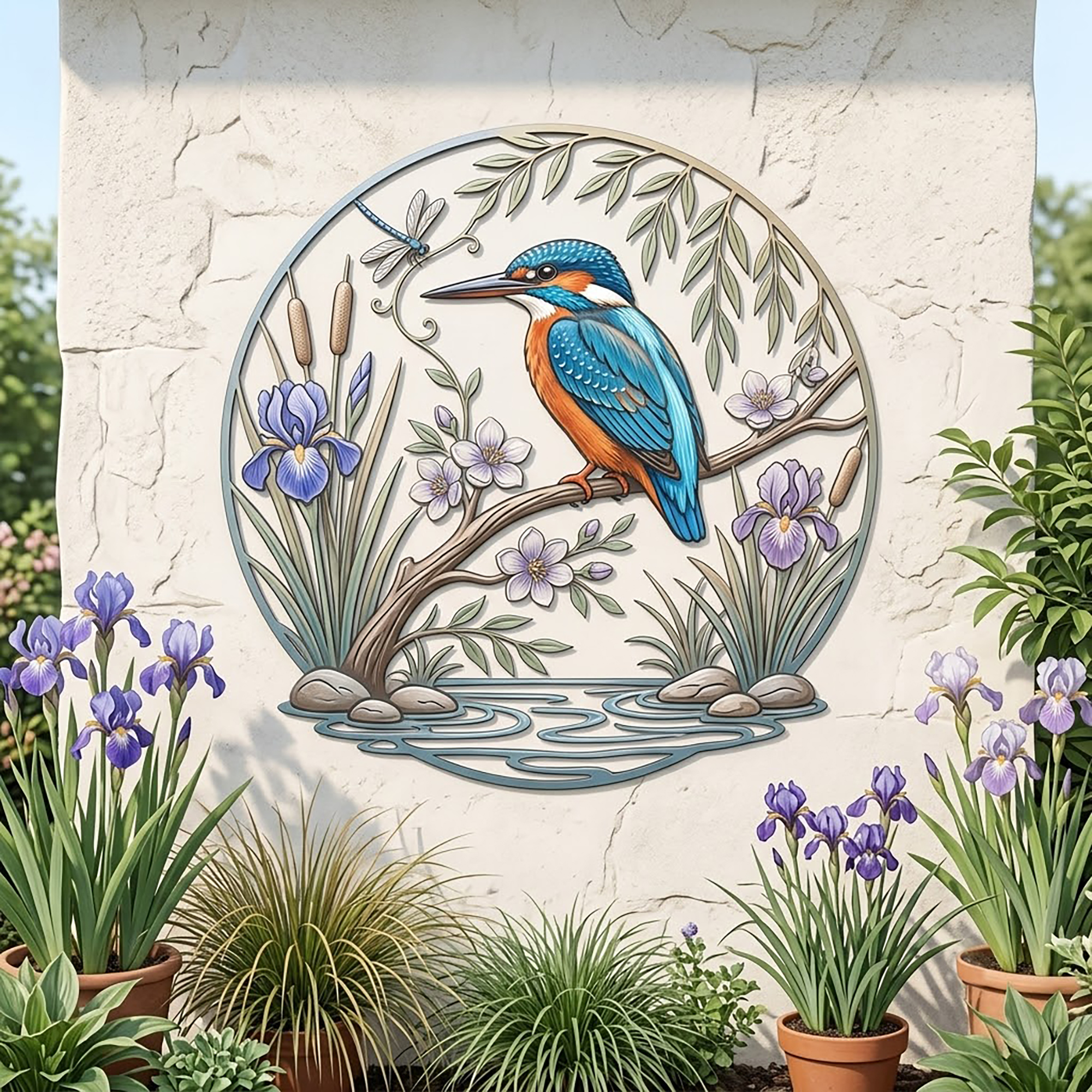 Kingfisher Metal Wall Art