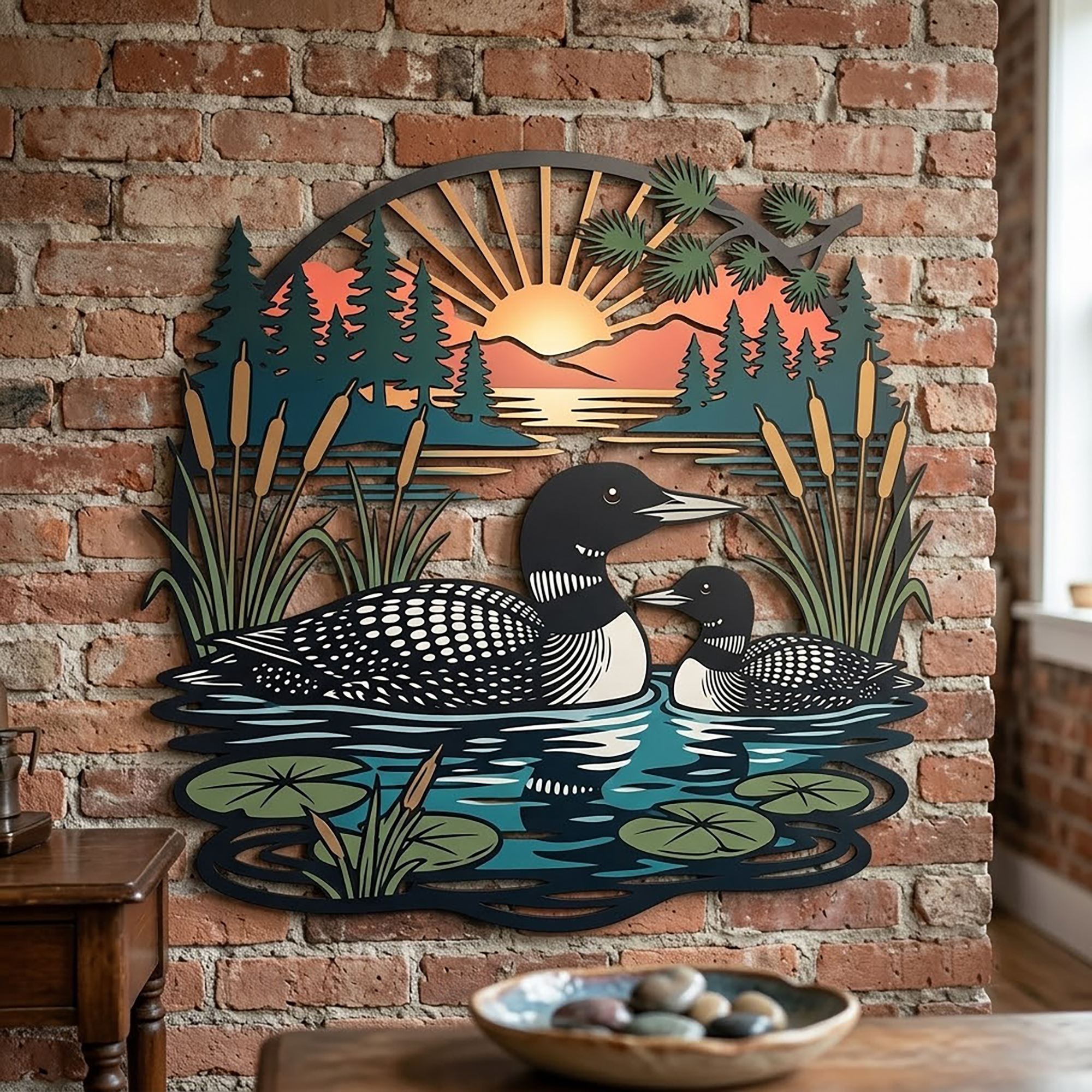 Loon Metal Wall Art - product view 2