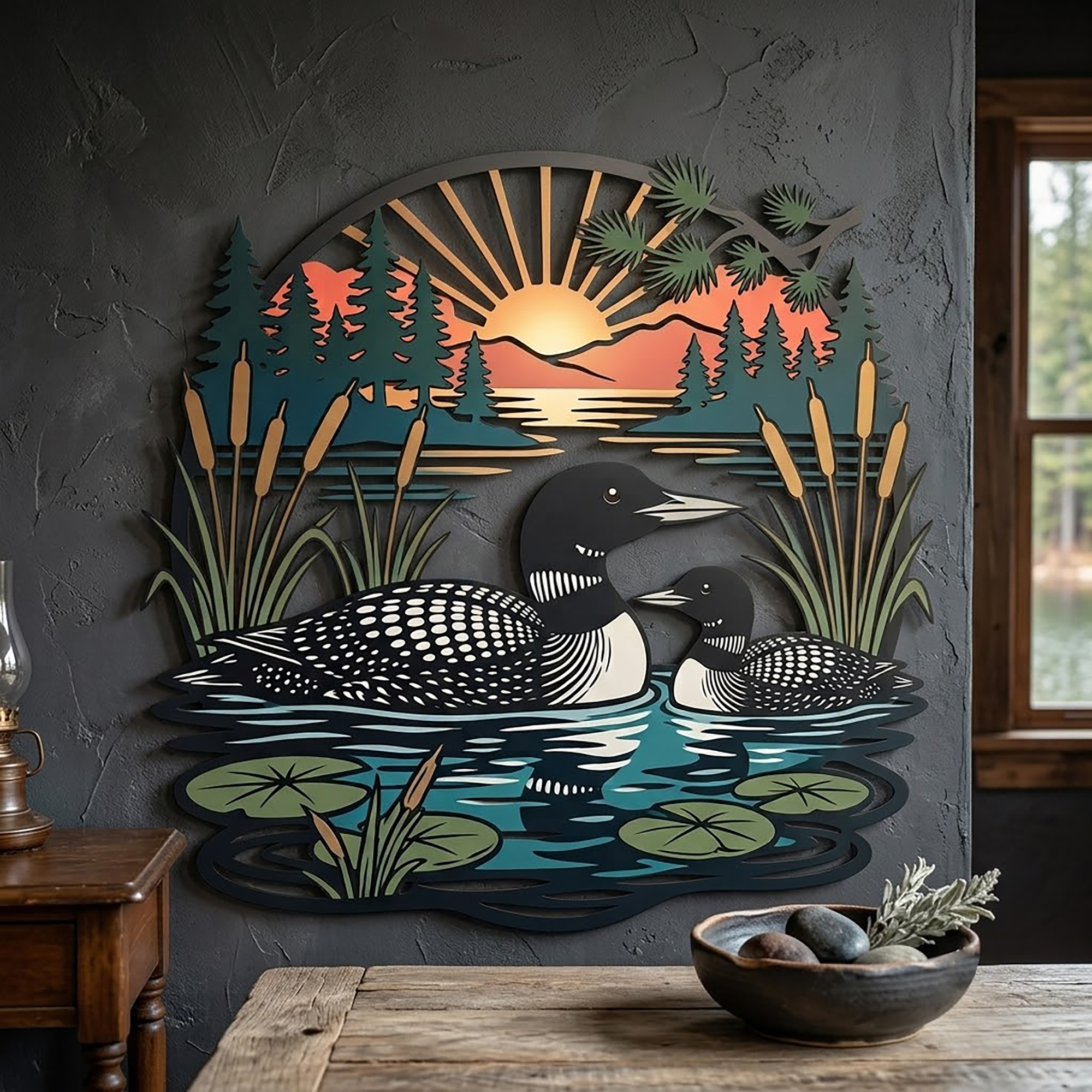 Loon Metal Wall Art - product view 3