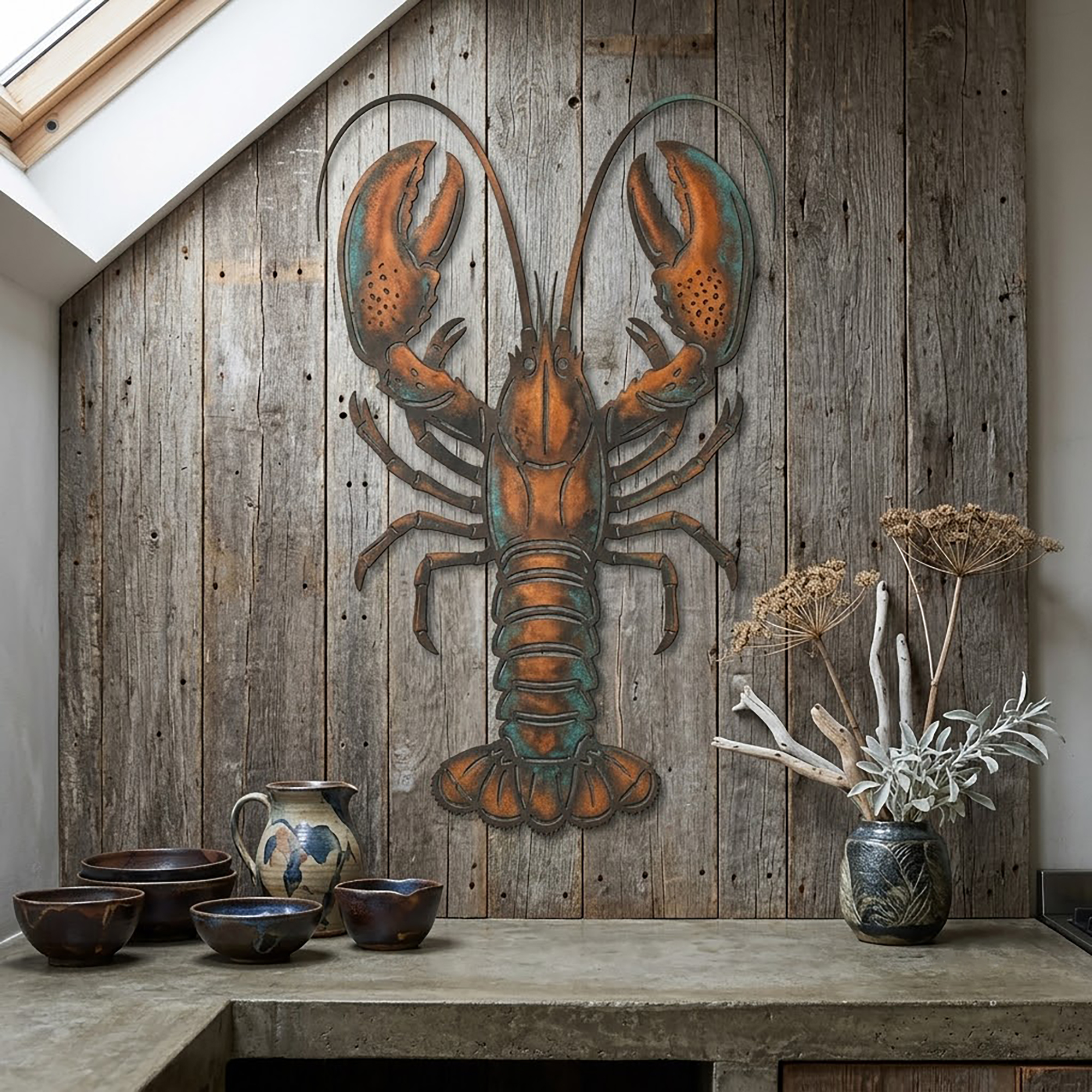 Lobster Metal Wall Art - product view 2