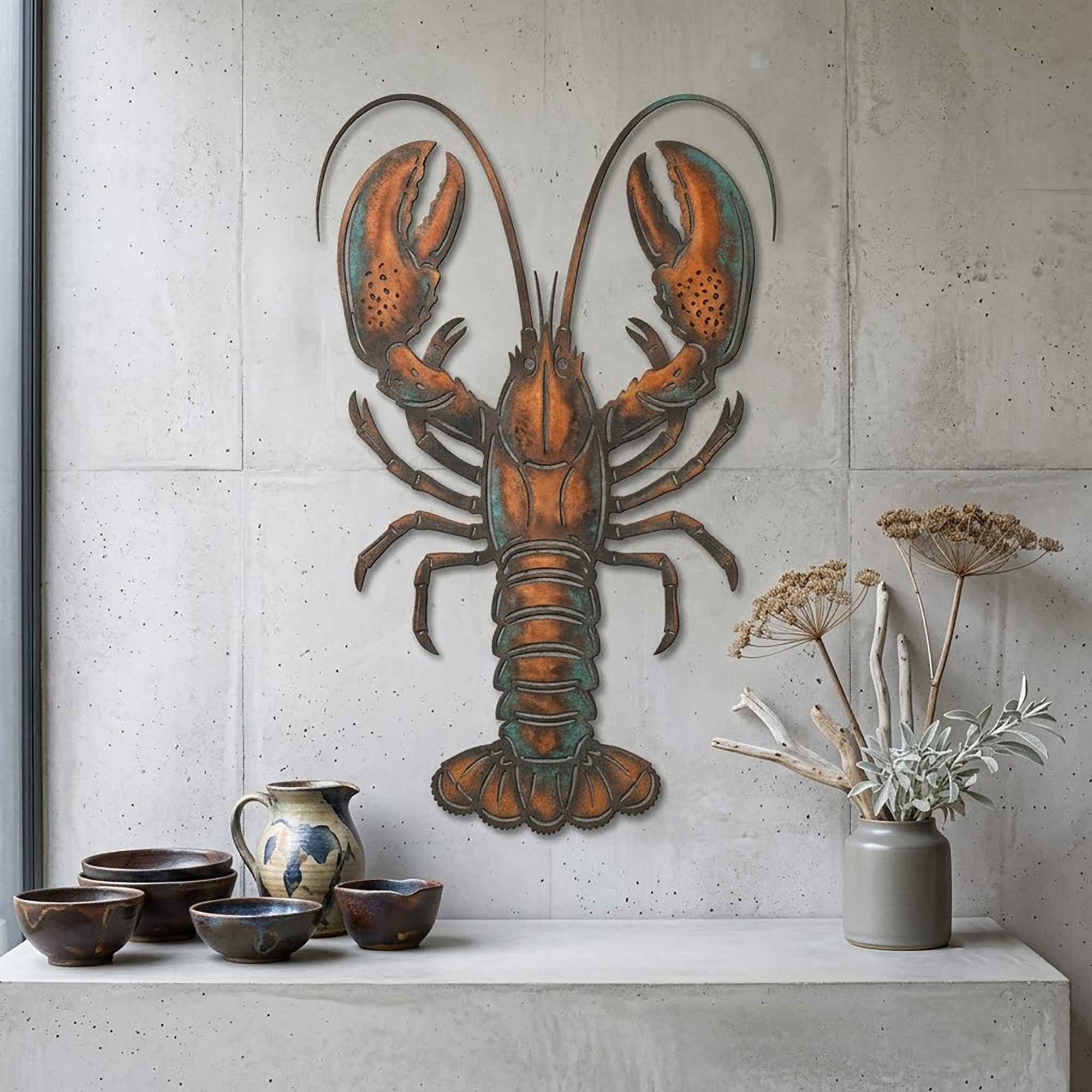 Lobster Metal Wall Art - product view 3