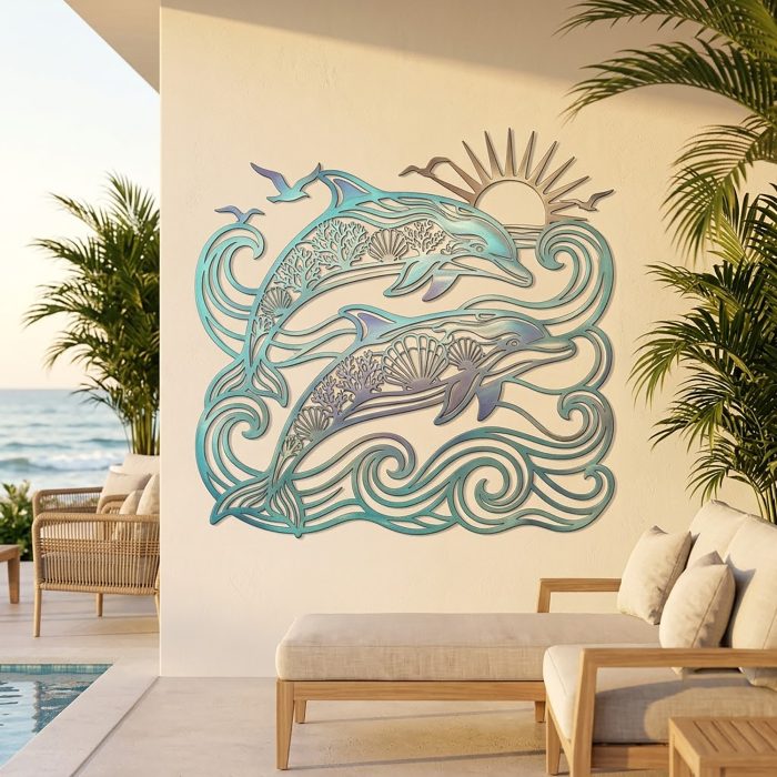 Dolphin Metal Wall Art