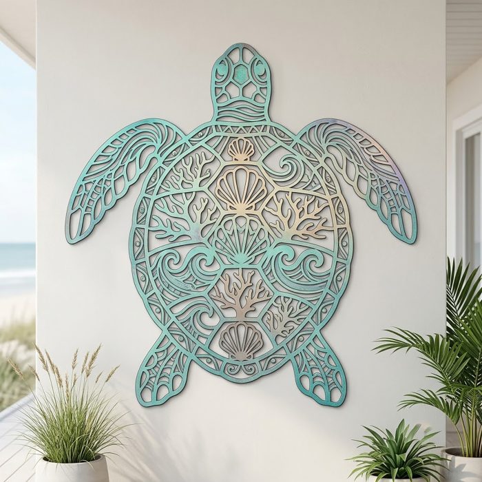 Sea Turtle Metal Wall Art