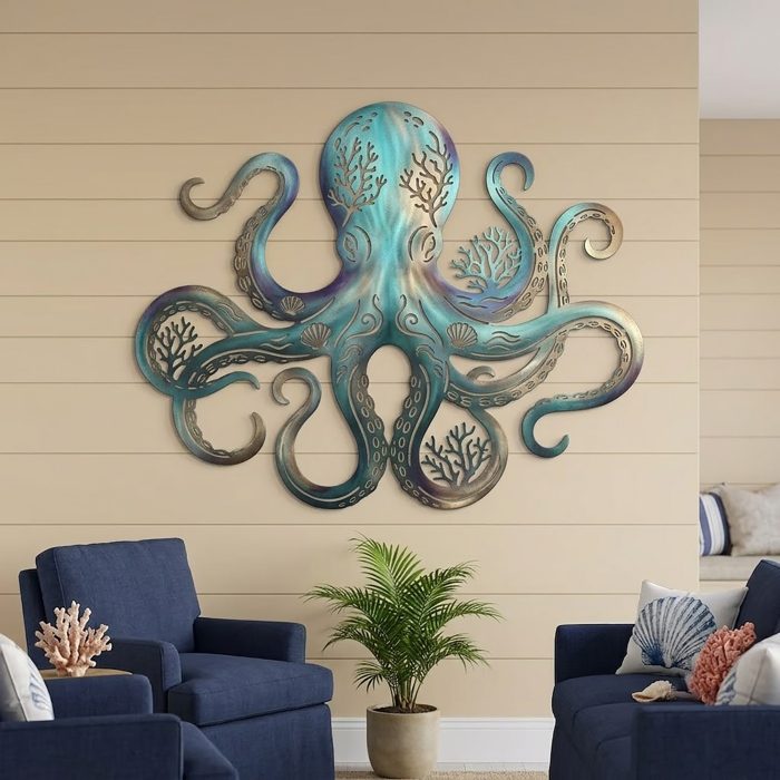 Octopus Metal Wall Art