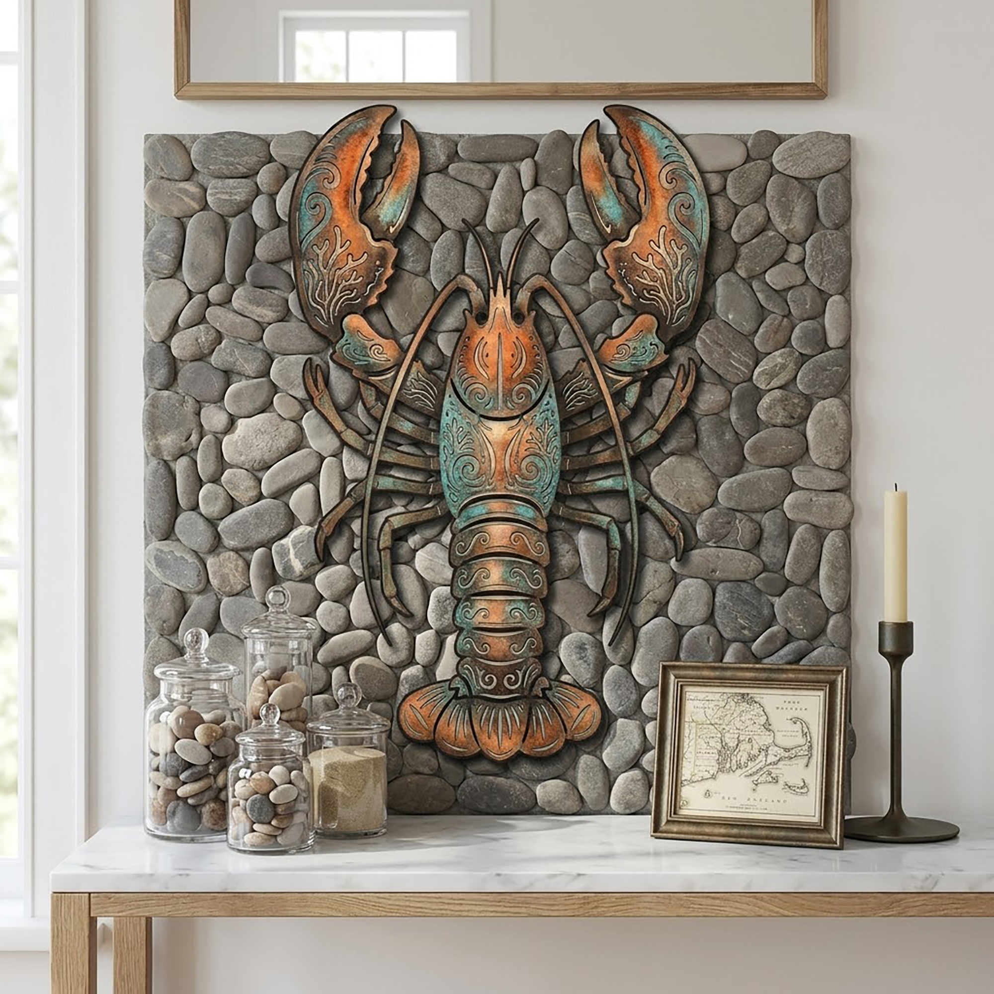 Lobster Metal Wall Art - product view 3