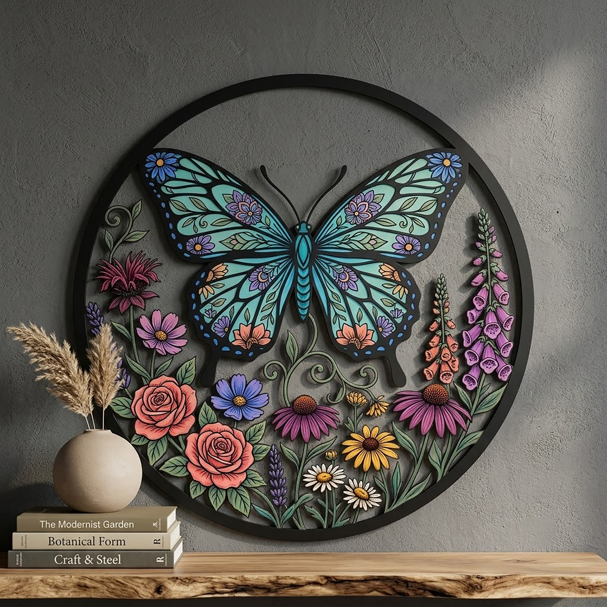 Butterfly Metal Wall Art - product view 2