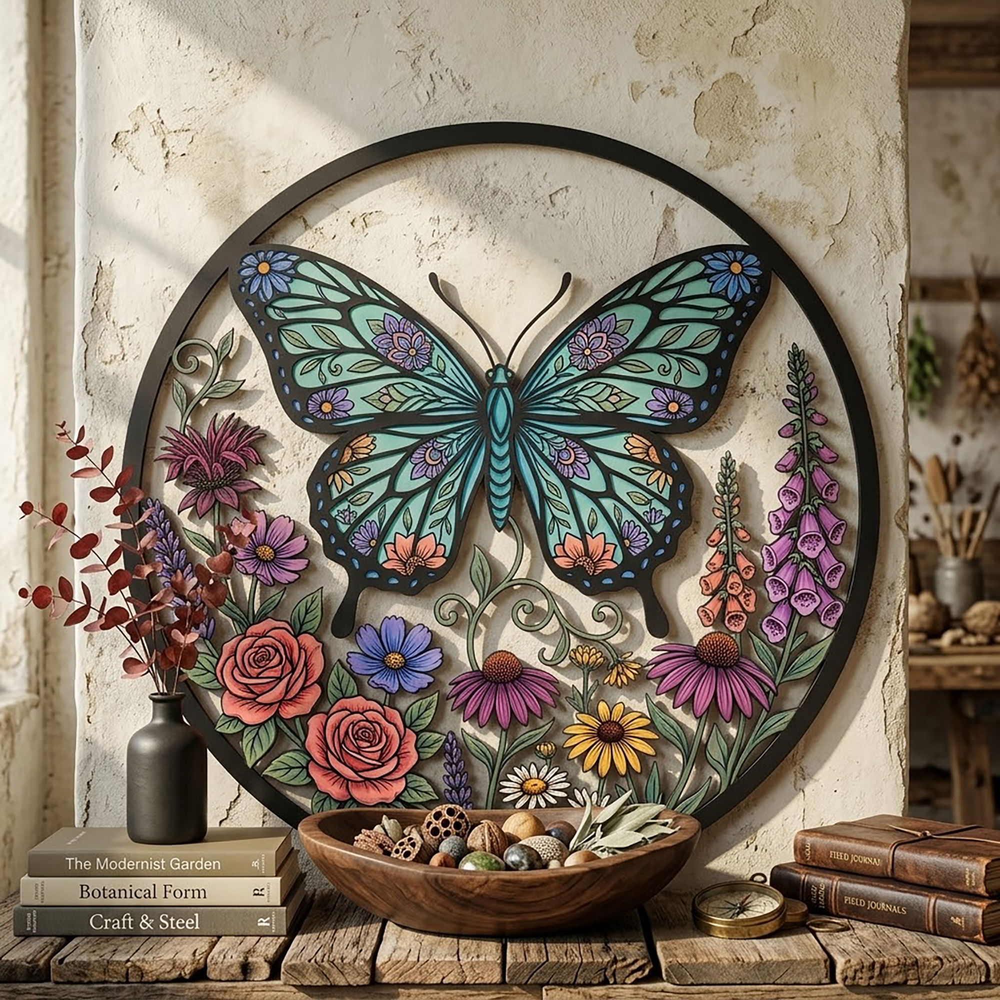 Butterfly Metal Wall Art - product view 3