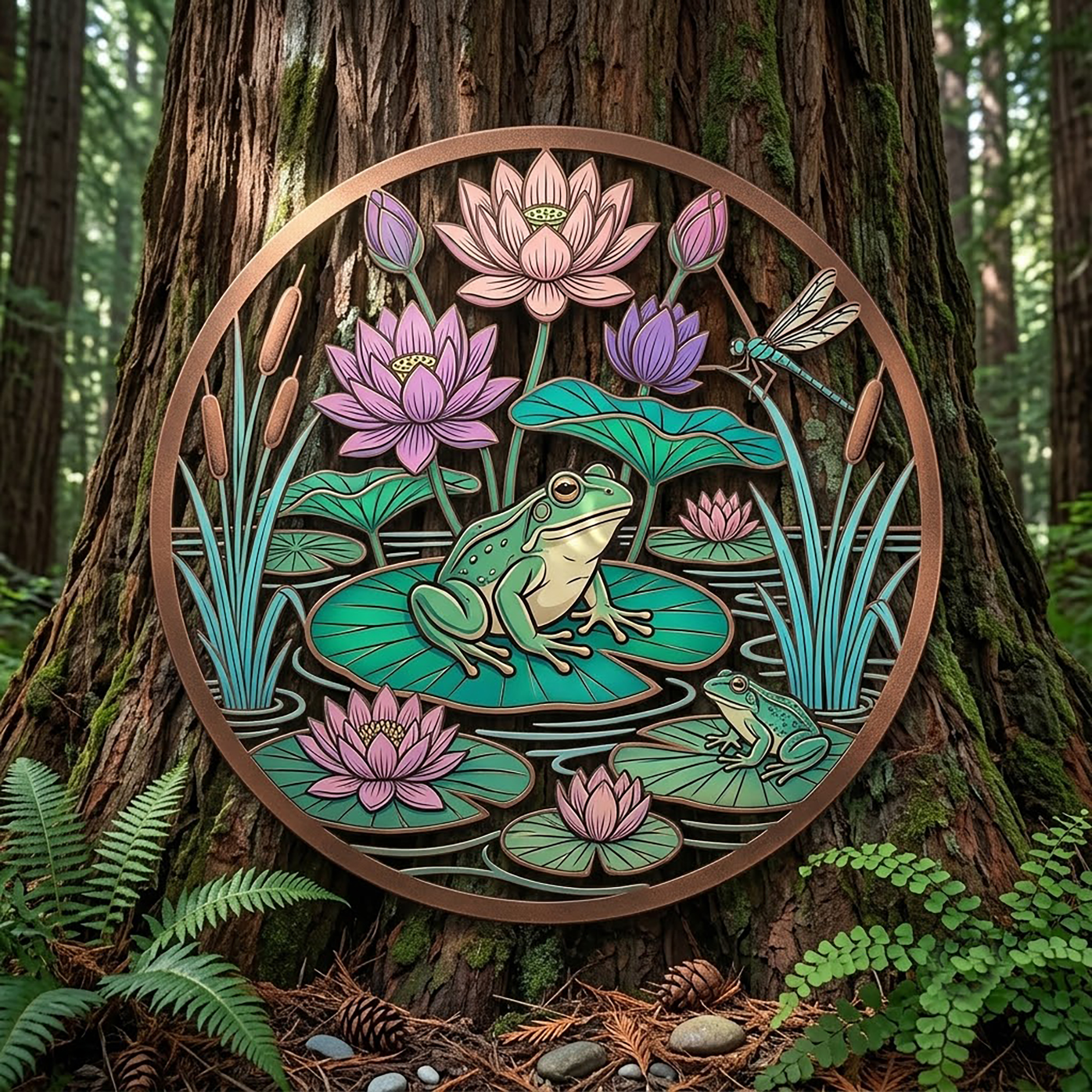 Frog Metal Wall Art - product view 2