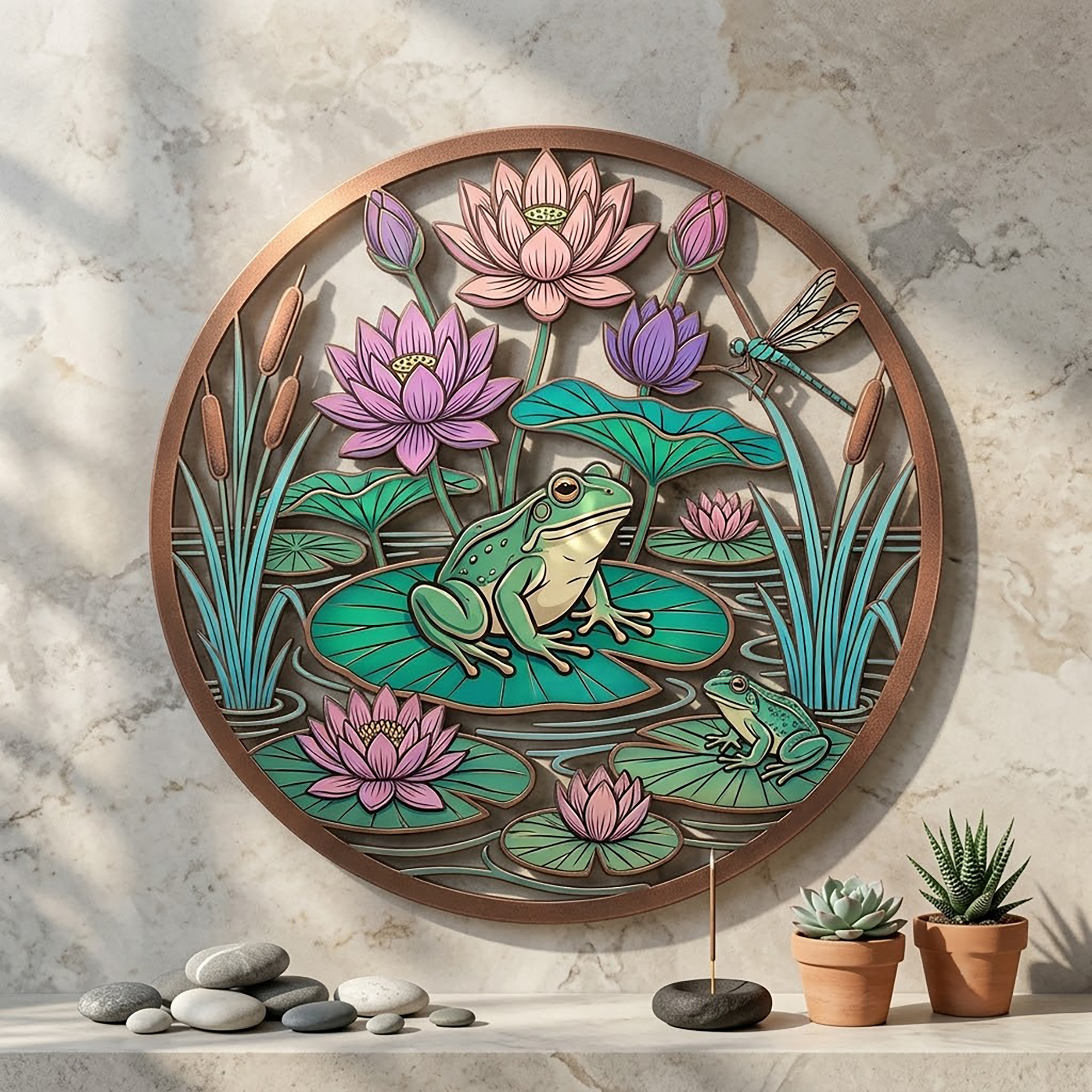 Frog Metal Wall Art - product view 3