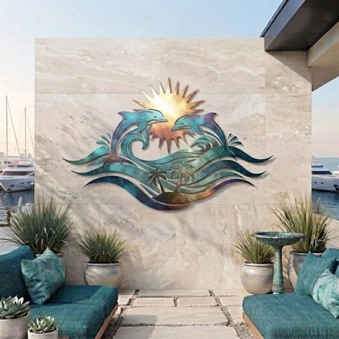 Dolphin Metal Wall Art