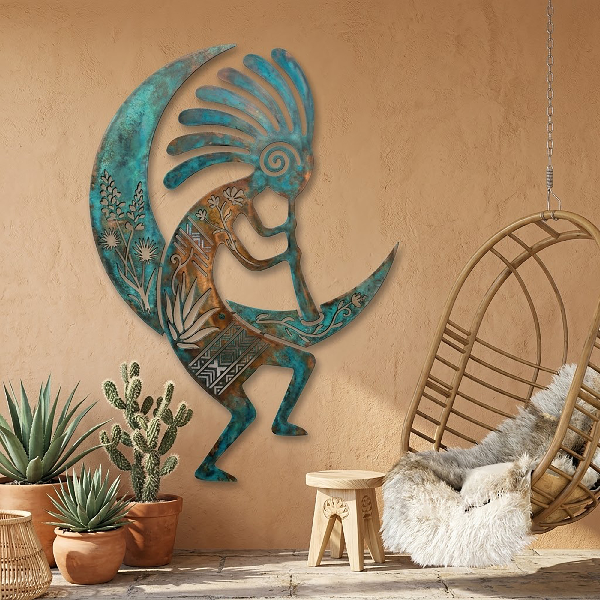Kokopelli Metal Wall Art