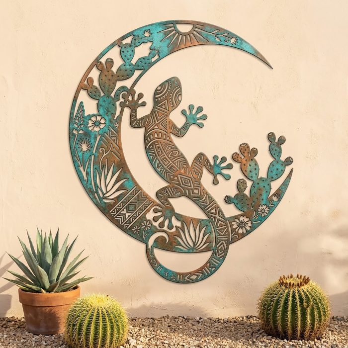 Gecko Metal Wall Art