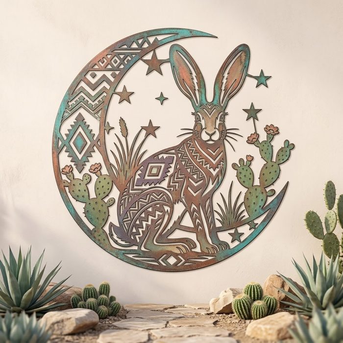 Jackrabbit Metal Wall Art