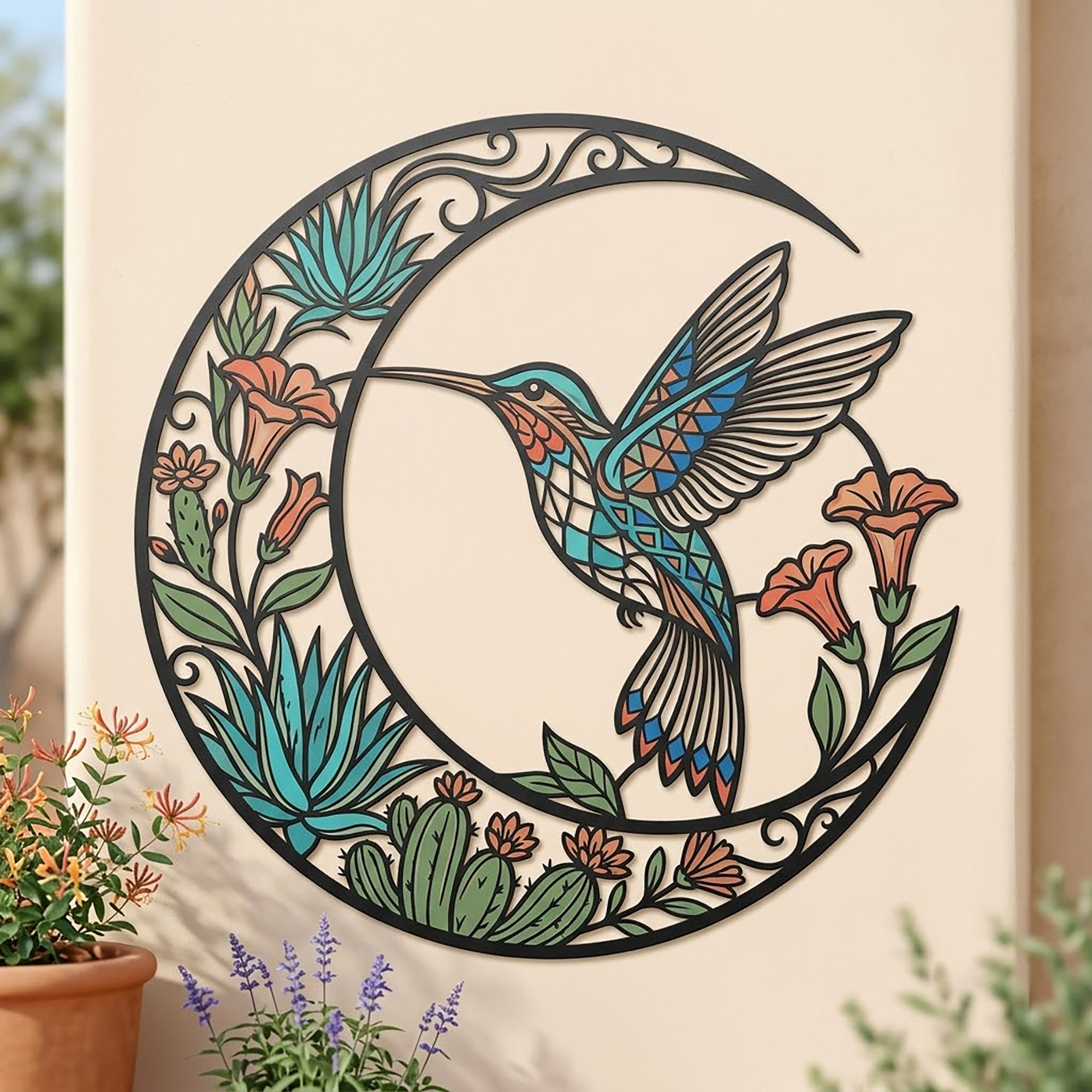 Hummingbird Metal Wall Art