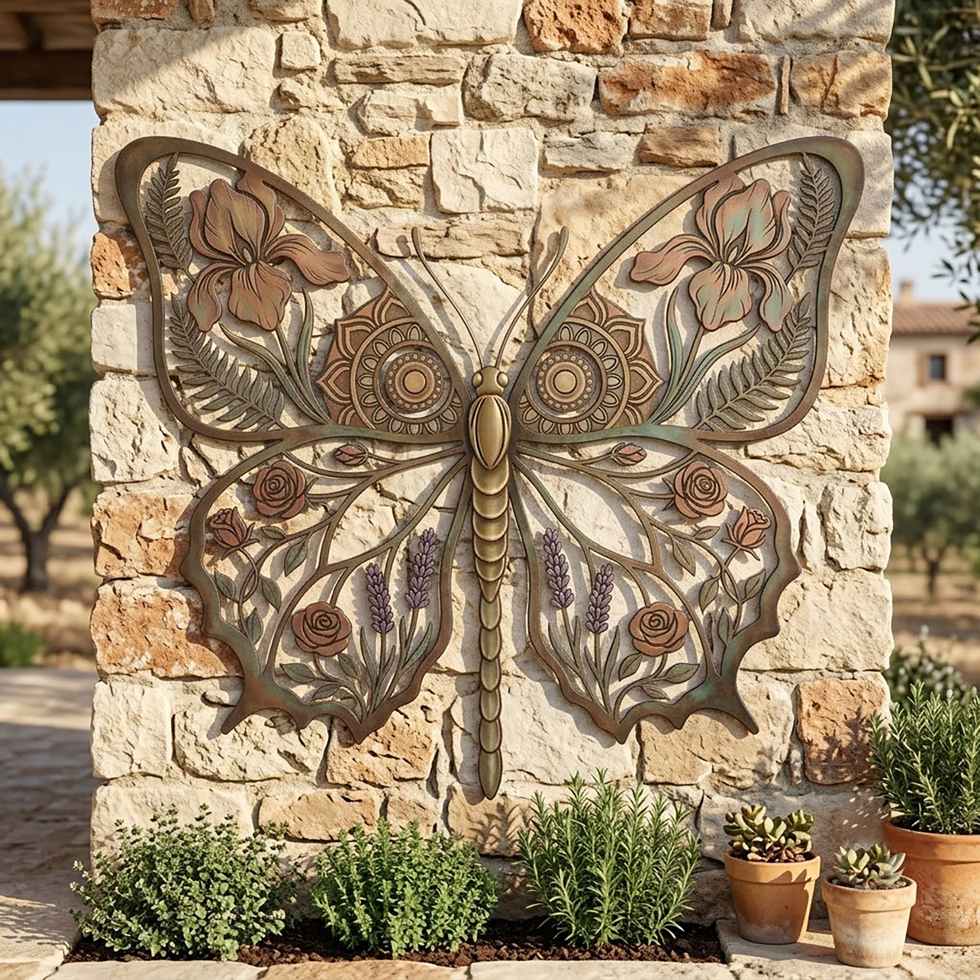 Butterfly Metal Wall Art - product view 2