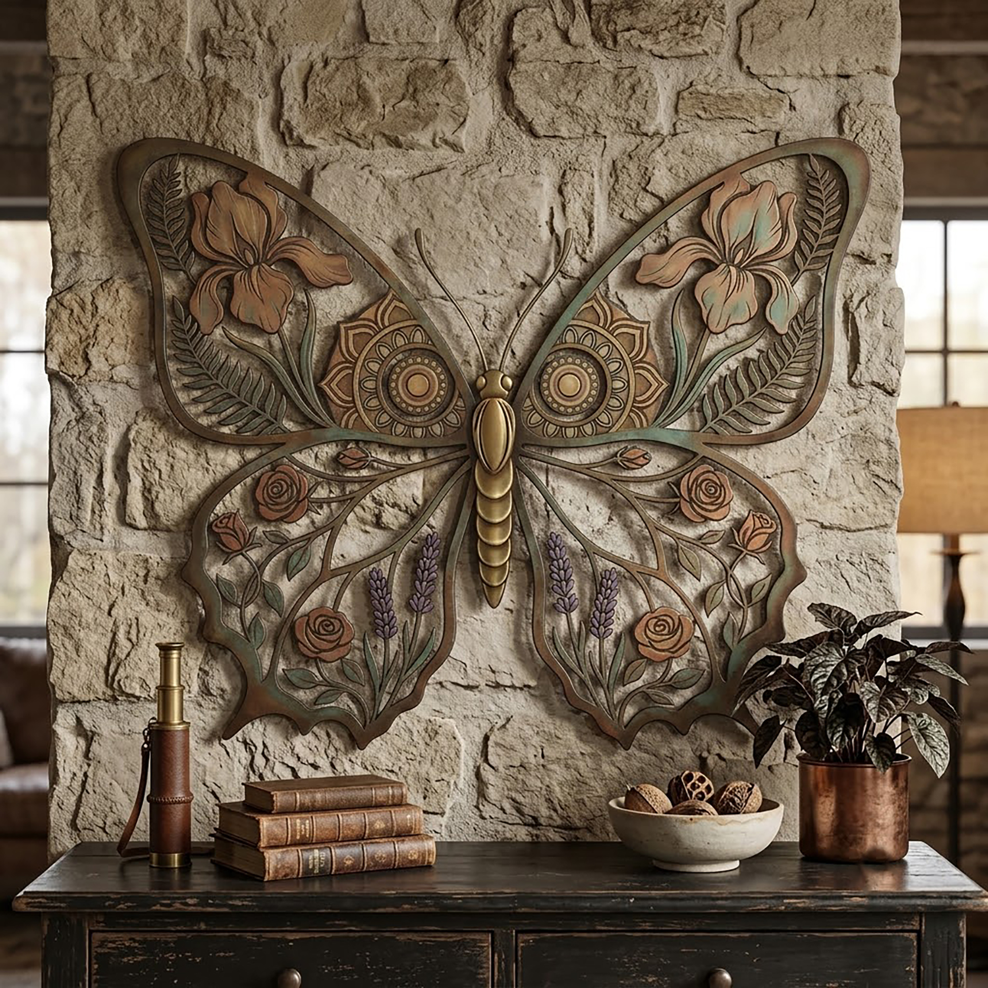 Butterfly Metal Wall Art - product view 3