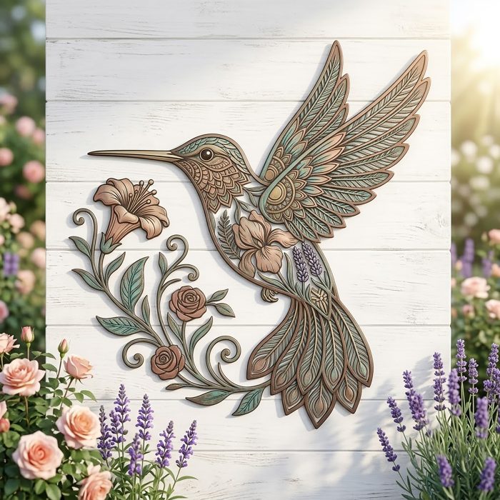 Hummingbird Metal Wall Art