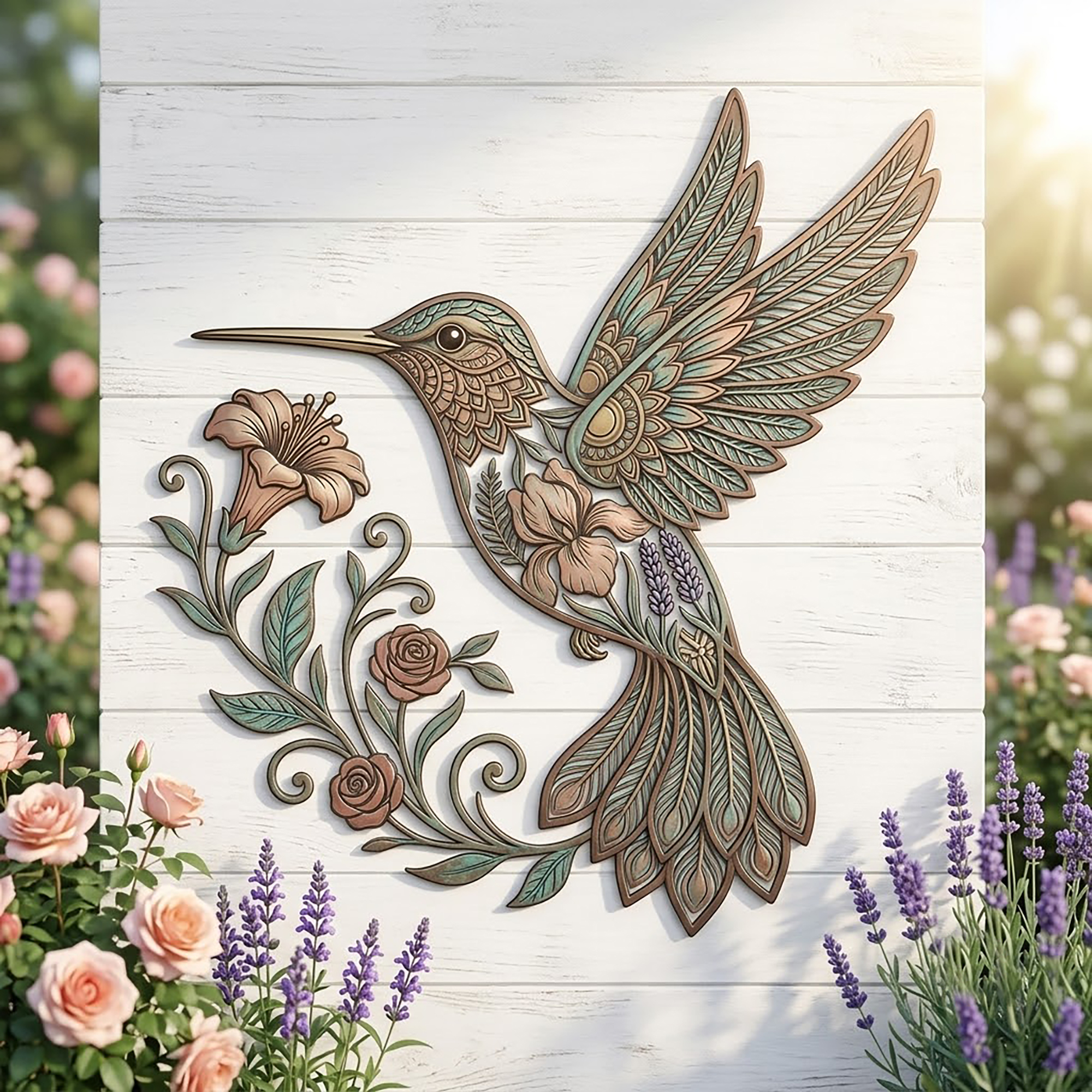 Hummingbird Metal Wall Art