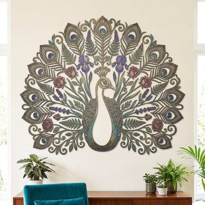 Peacock Metal Wall Art