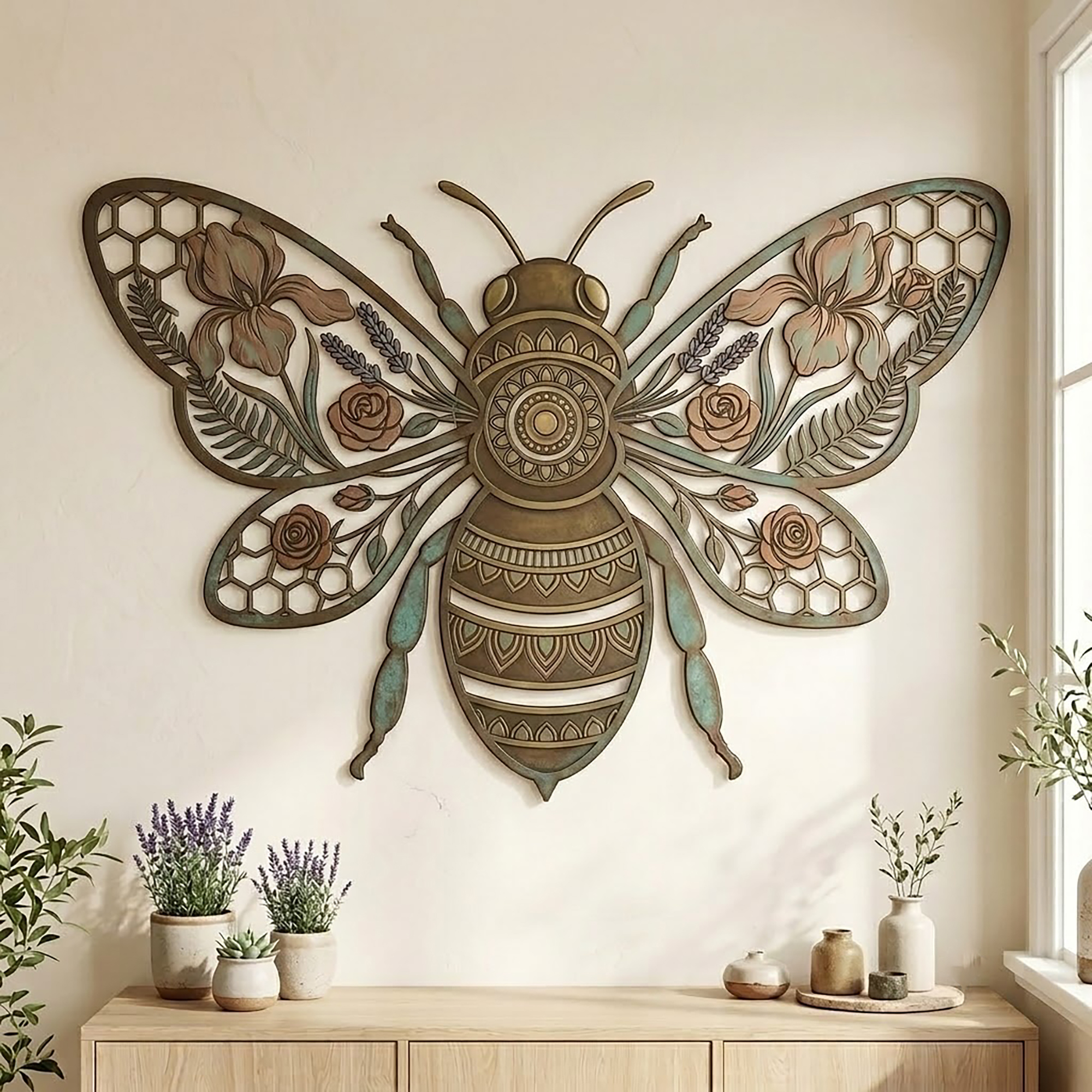 Bee Metal Wall Art