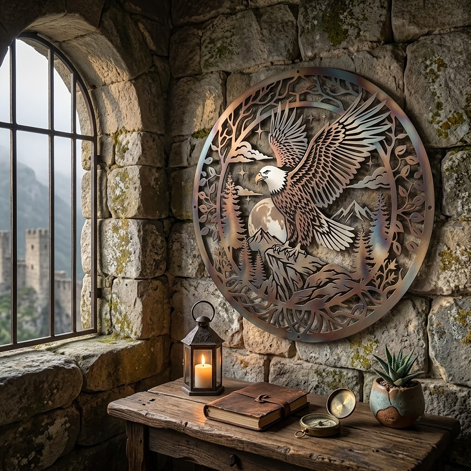 Bald Eagle Metal Wall Art - product view 3
