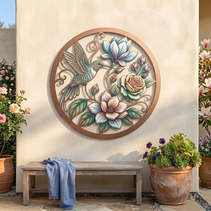 Hummingbird Metal Wall Art