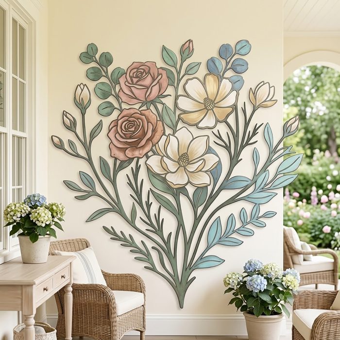 Wildflower Metal Wall Art