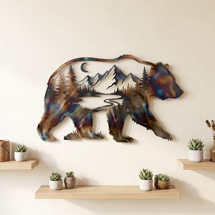 Bear Metal Wall Art