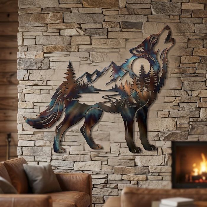 Wolf Metal Wall Art