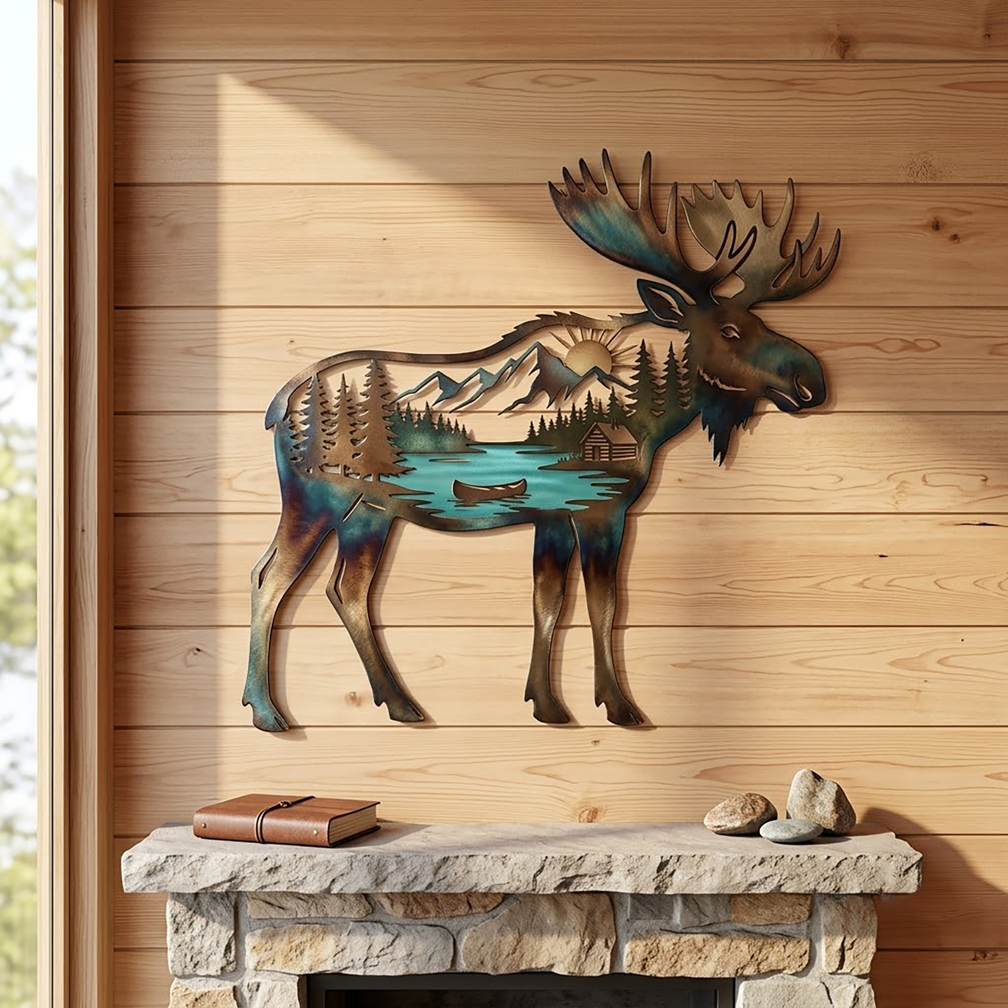 Moose Metal Wall Art