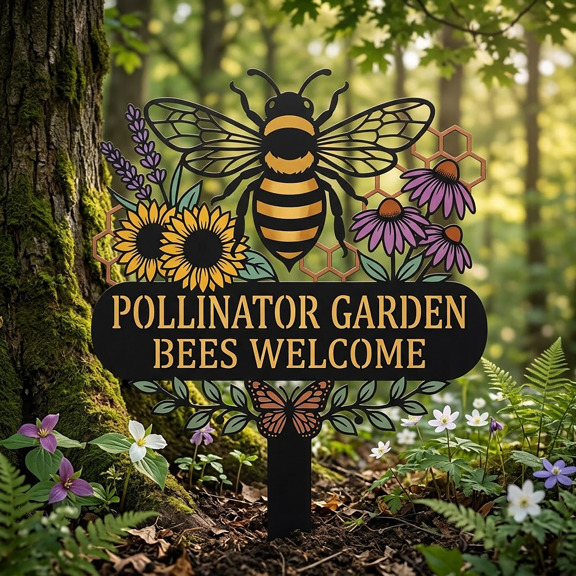 Pollinator Garden Stake - product view 2
