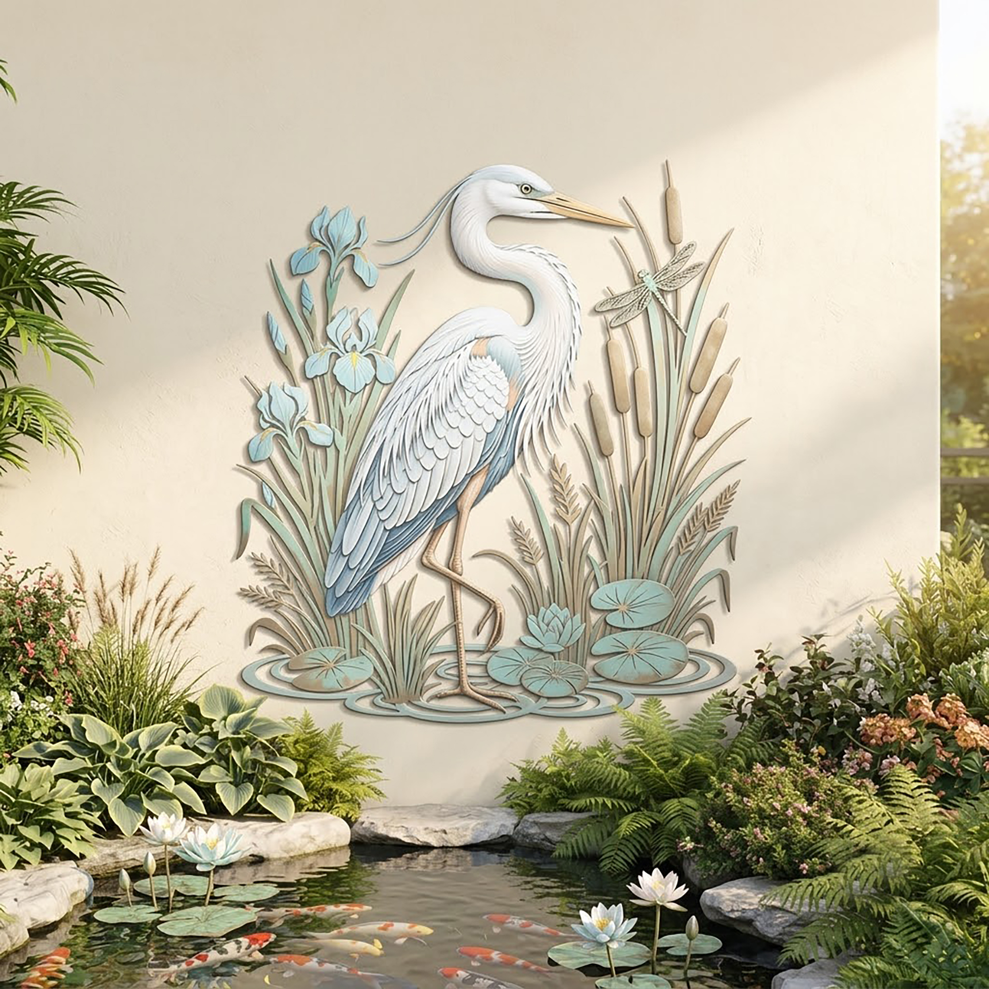 Great Blue Heron Metal Wall Art