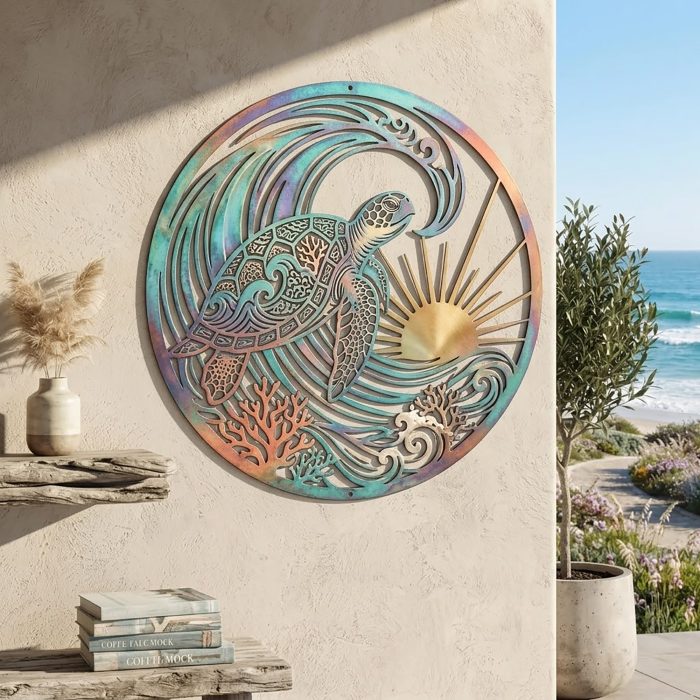 Sea Turtle Metal Wall Art