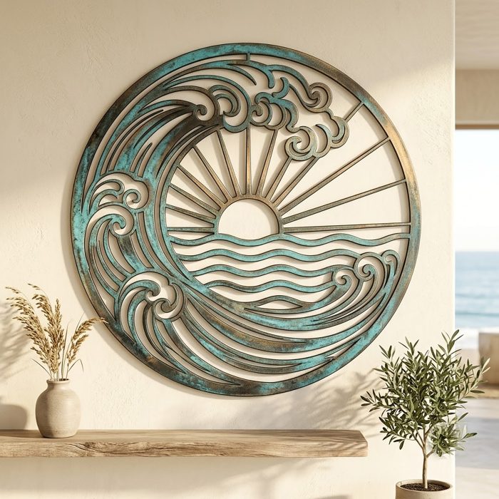 Ocean Wave Metal Wall Art