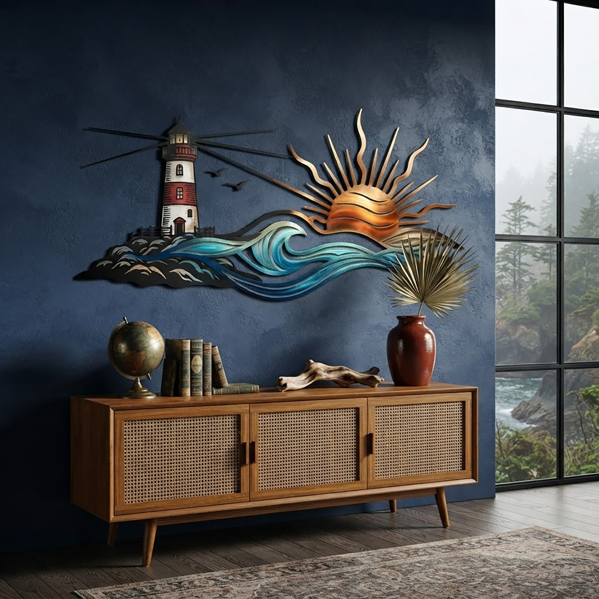Lighthouse Metal Wall Art - product view 2