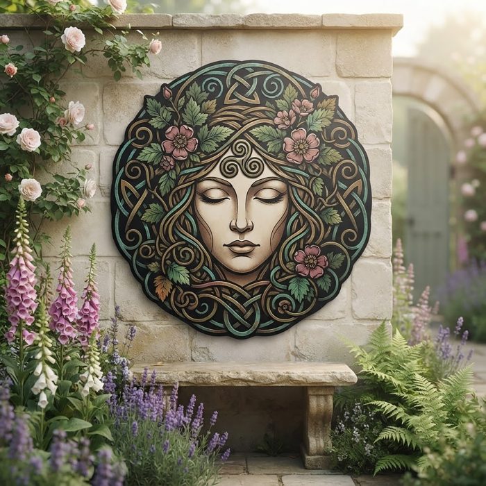 Celtic Goddess Metal Wall Art