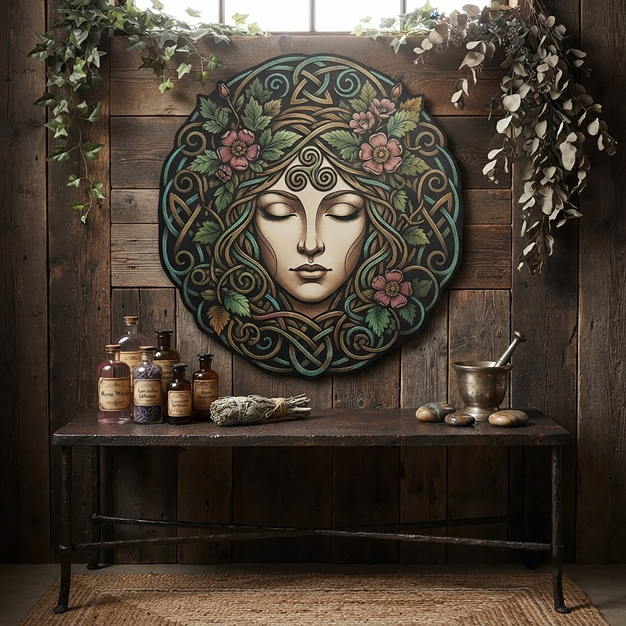 Celtic Goddess Metal Wall Art - product view 2