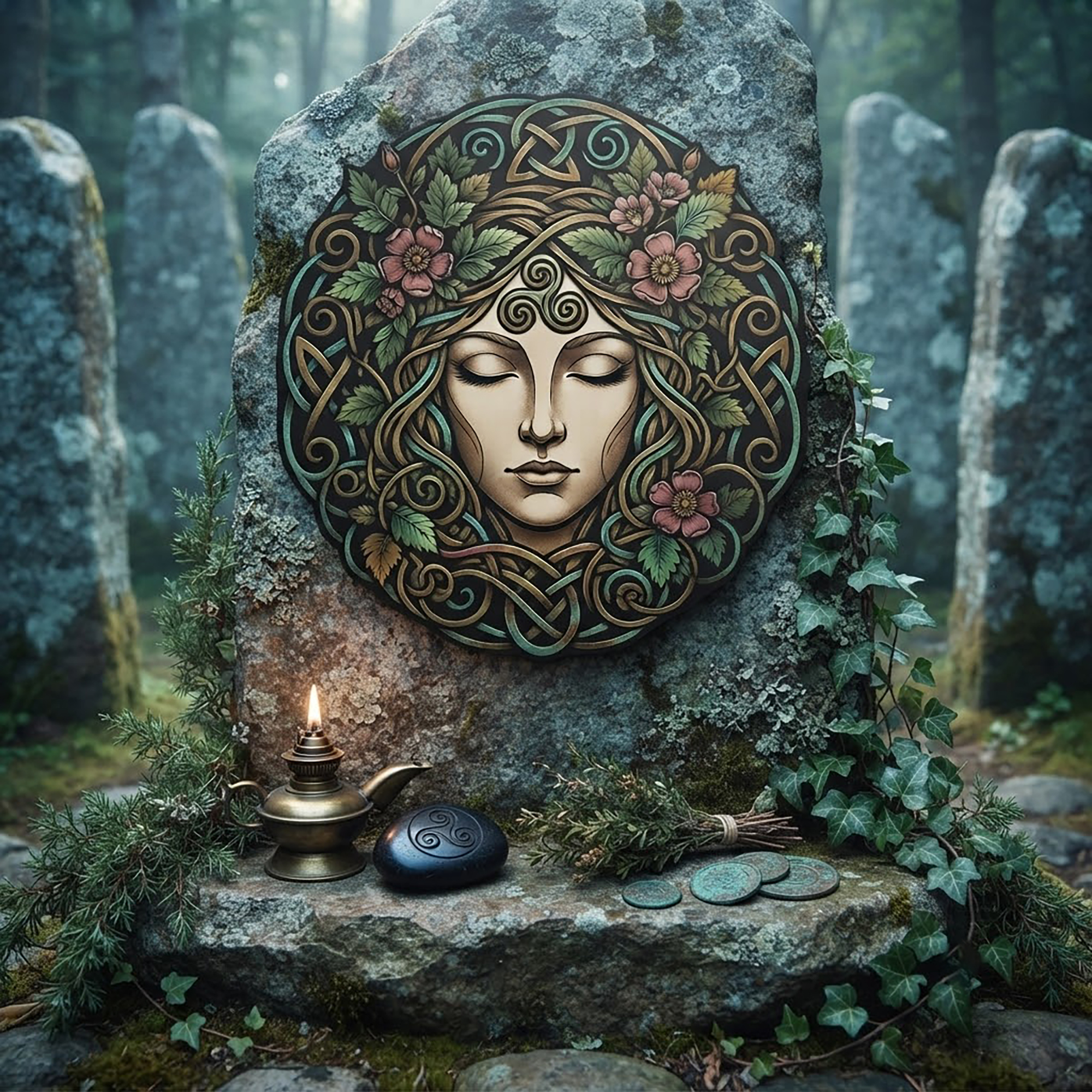 Celtic Goddess Metal Wall Art - product view 3