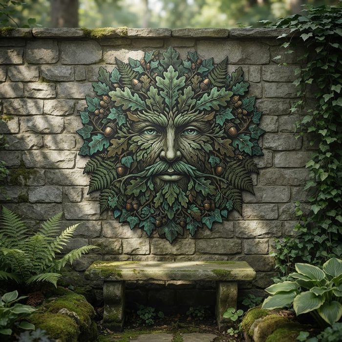 Green Man Metal Wall Art