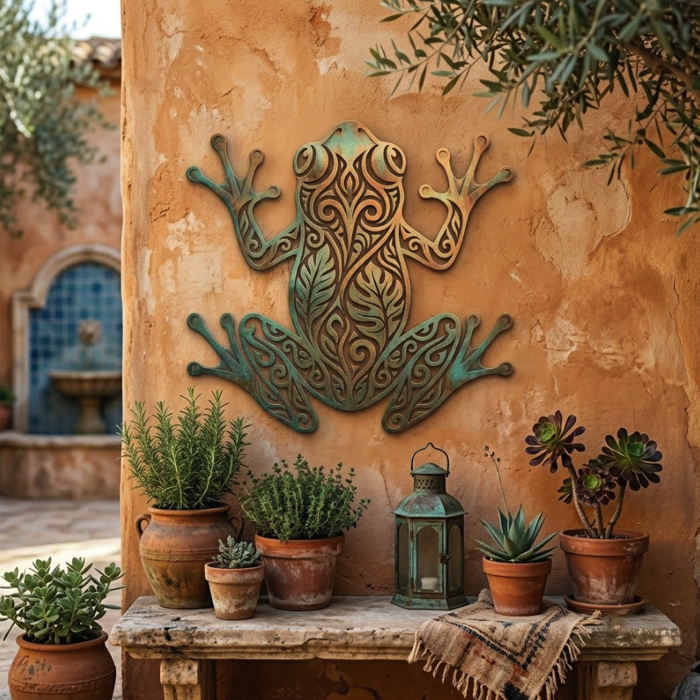 Frog Metal Wall Art